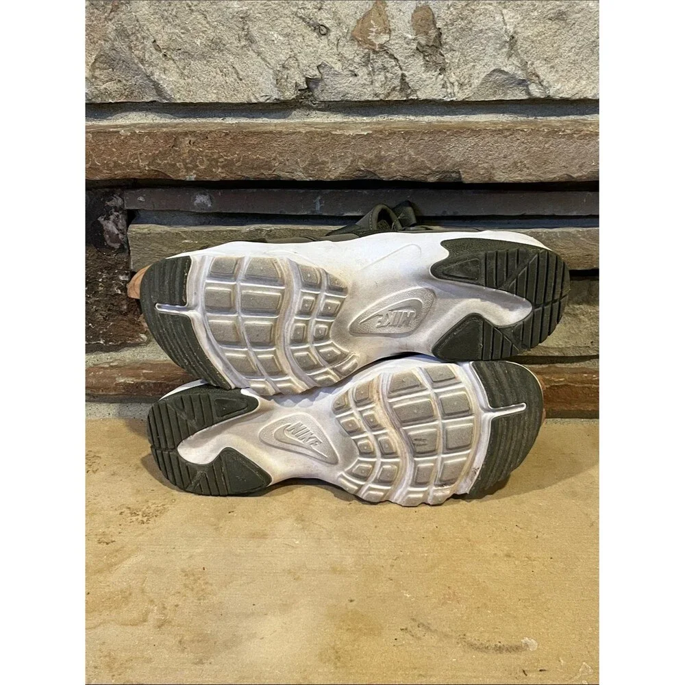 Nike Canyon Olive Green Athletic Sandals with White Sole